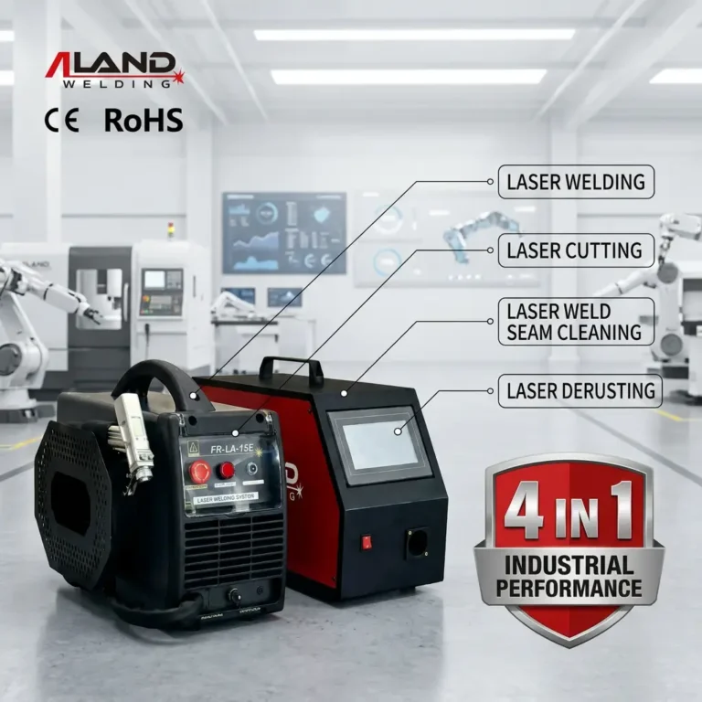 500W 750W Air Cooling 4 In 1 Fiber Laser Welder For Metal Cleaning Cutting Derusting