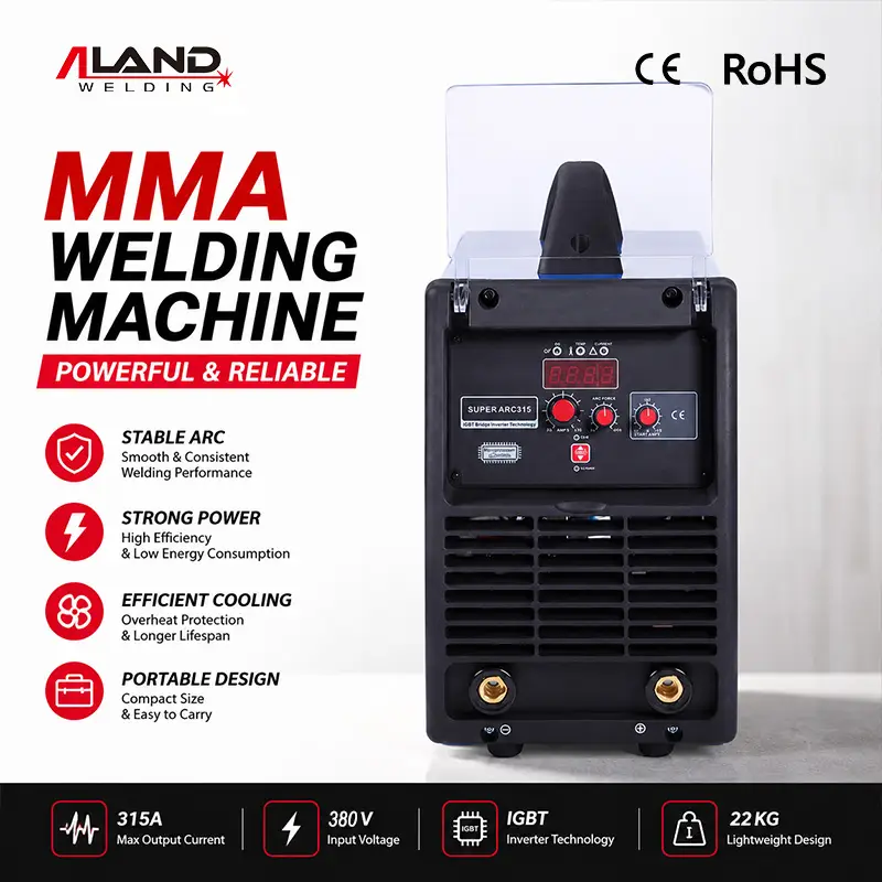 315A IGBT Inverter MMA Welding Machine DC ARC Stick Electrode Welder For Industrial Steel Welding