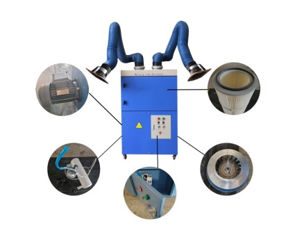 Industrial Welding Fume Extractor Portable Welding Smoke Collector Dust Filtration System Welding Air Purifier