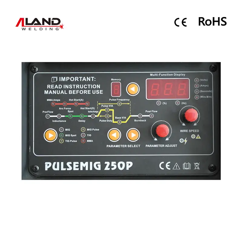 250A Synergic MIG Welder Pulse TIG MMA Inverter Welding Machine For Stainless Steel