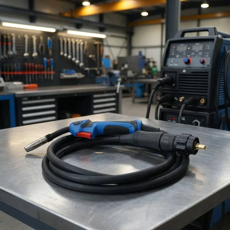 Gas Cooled 15AK MIG Welding Torch 180A for 0.6–1.0mm Welding Wire